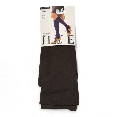 Hue Womens No Band Knee High 1 Pair Espresso Brown U2891 Size 1 NEW